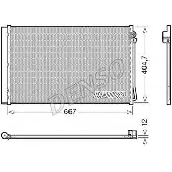 Condenseur, climatisation DENSO DCN17062