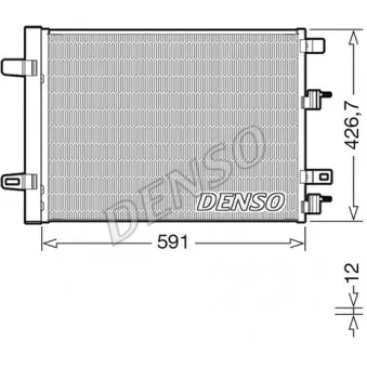 Condenseur, climatisation DENSO DCN17063