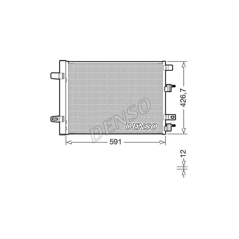 Condenseur, climatisation DENSO DCN17063