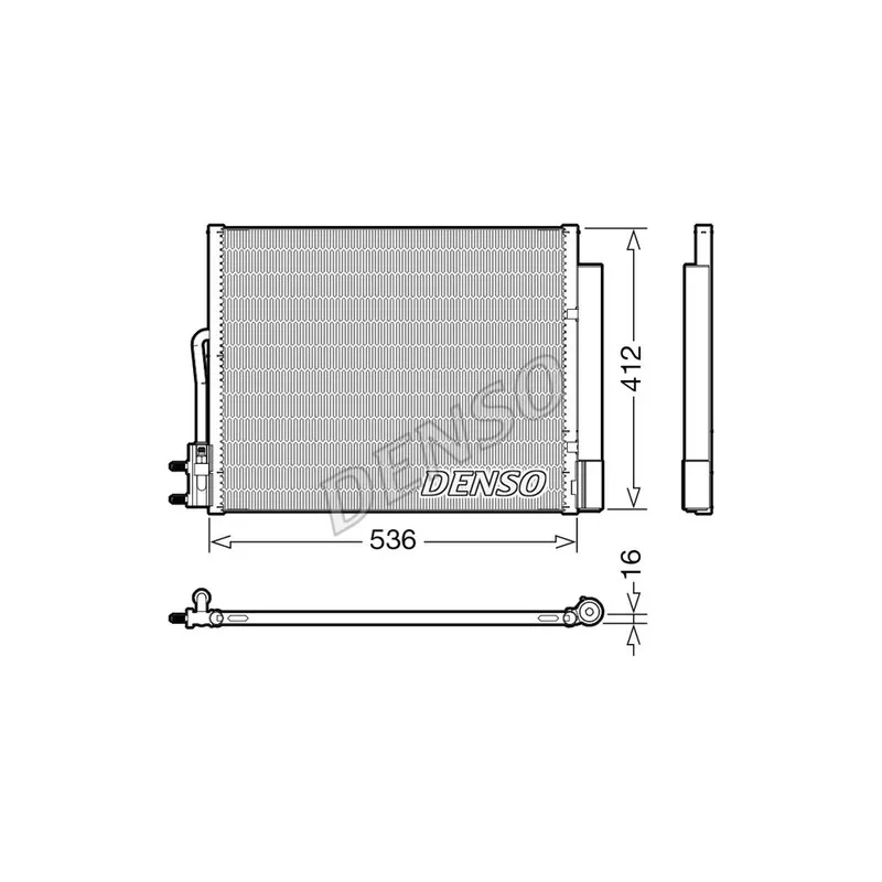 Condenseur, climatisation DENSO DCN20043