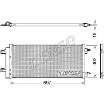 Condenseur, climatisation DENSO DCN20044