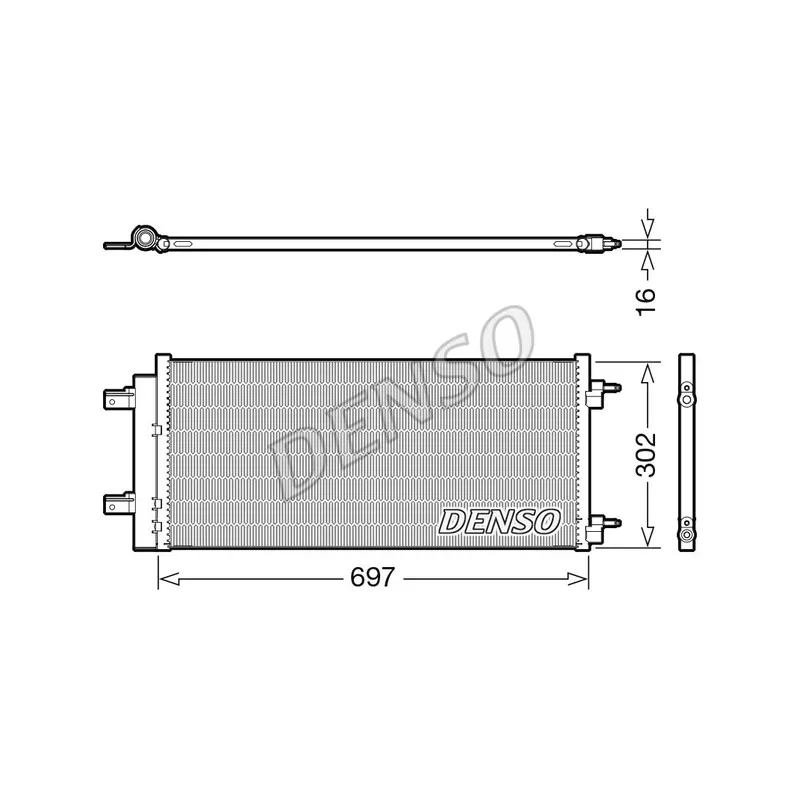 Condenseur, climatisation DENSO DCN20044