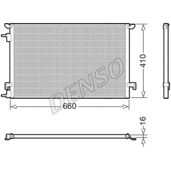 Condenseur, climatisation DENSO DCN20045