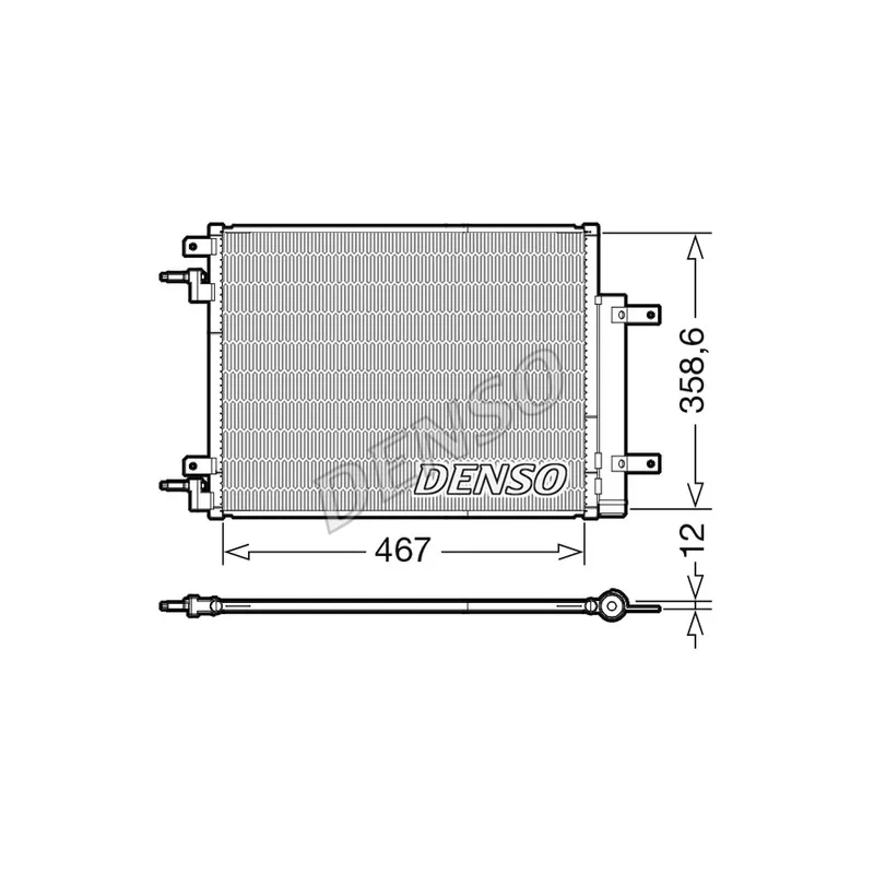Condenseur, climatisation DENSO DCN20046