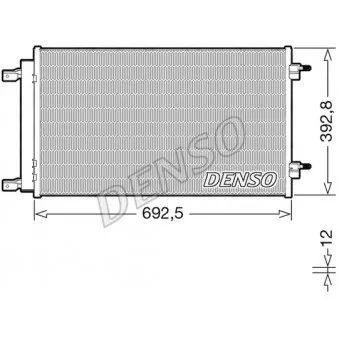 Condenseur, climatisation DENSO DCN20047