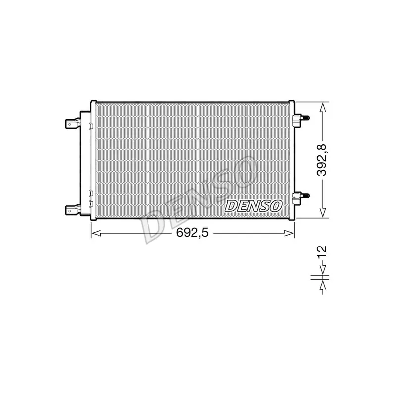 Condenseur, climatisation DENSO DCN20047
