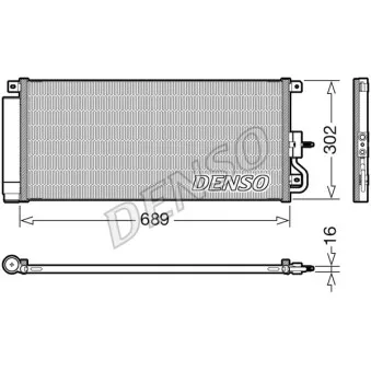 Condenseur, climatisation DENSO DCN20048