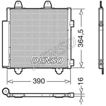 Condenseur, climatisation DENSO