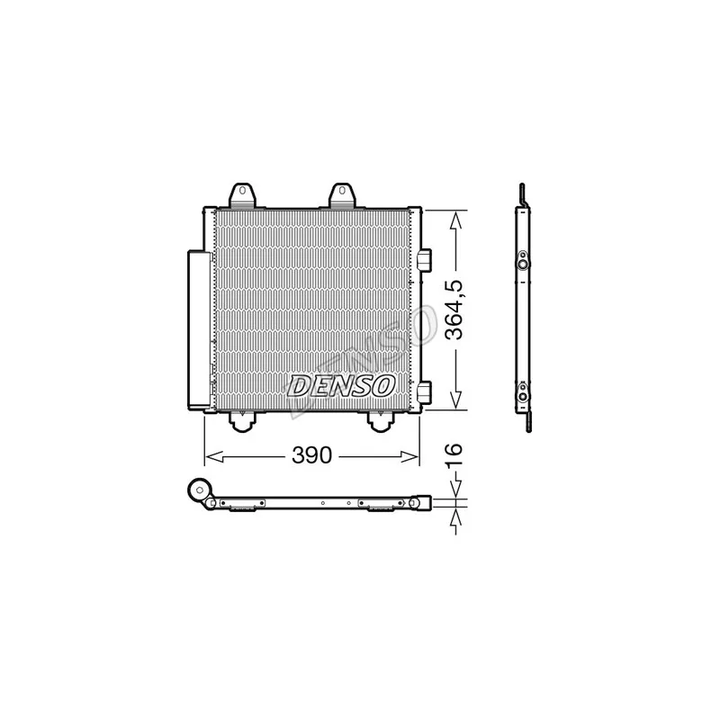 Condenseur, climatisation DENSO DCN21033