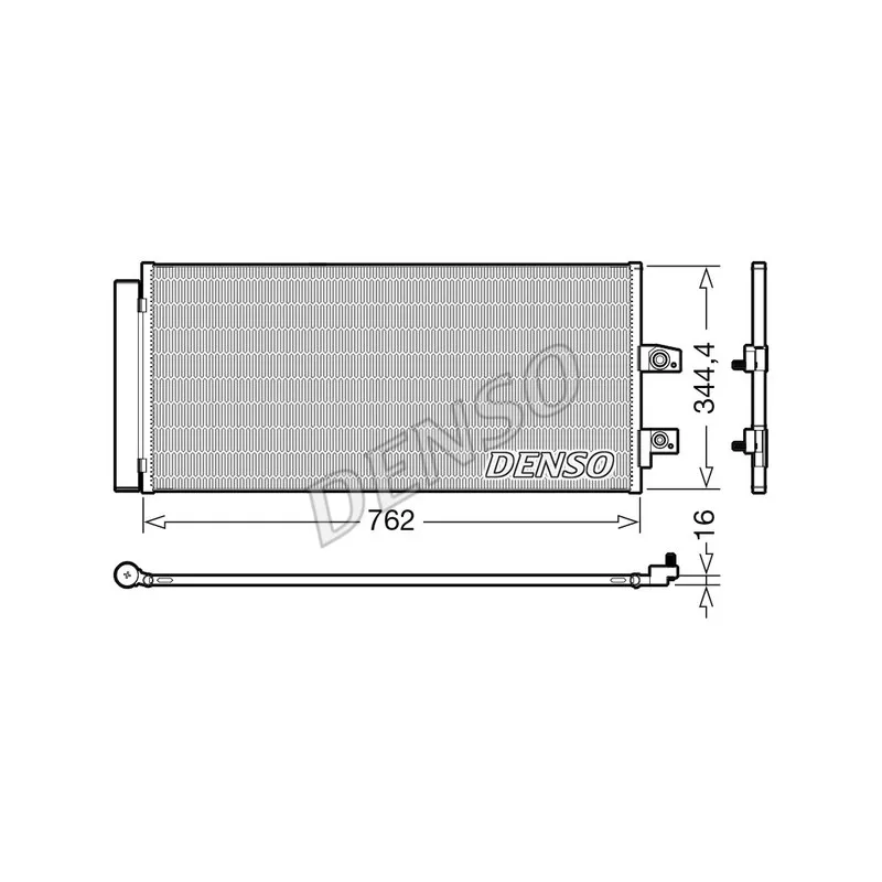 Condenseur, climatisation DENSO DCN33016