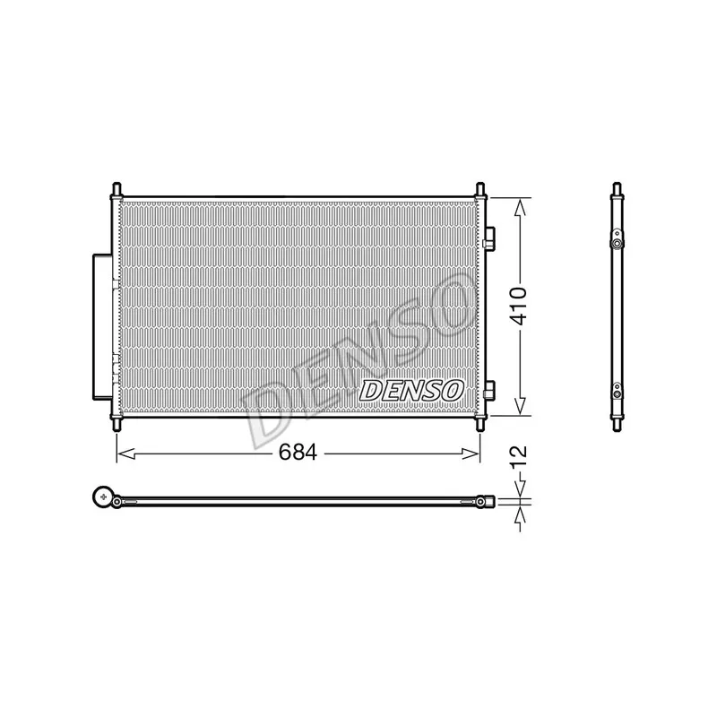 Condenseur, climatisation DENSO DCN40027