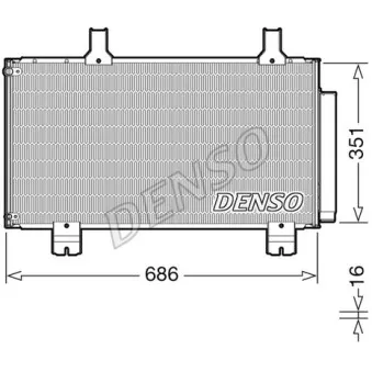 Condenseur, climatisation DENSO DCN40028