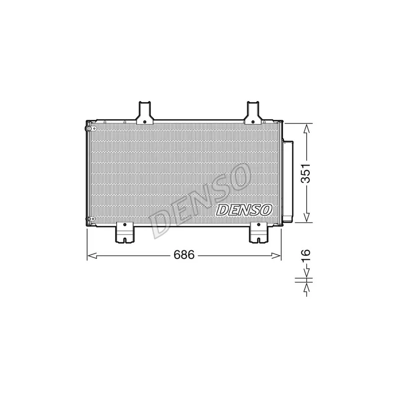 Condenseur, climatisation DENSO DCN40028