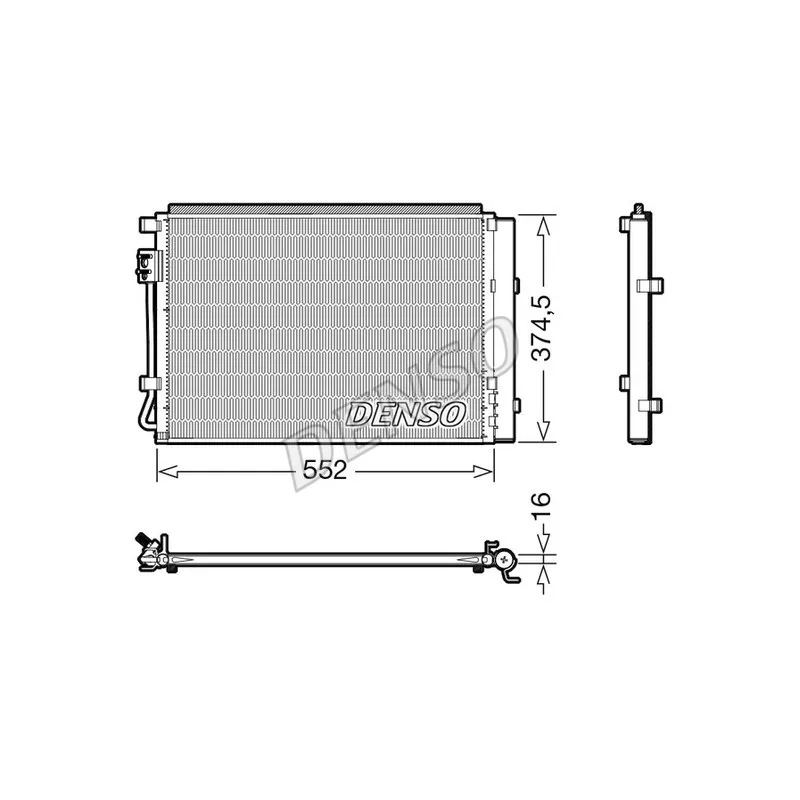 Condenseur, climatisation DENSO DCN41017
