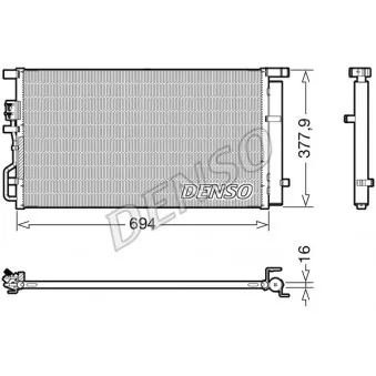 Condenseur, climatisation DENSO DCN41019