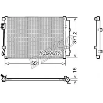 Condenseur, climatisation DENSO DCN41022