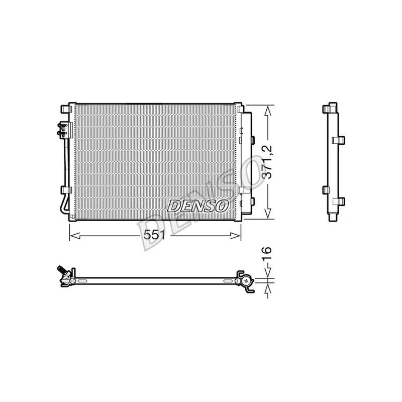 Condenseur, climatisation DENSO DCN41022