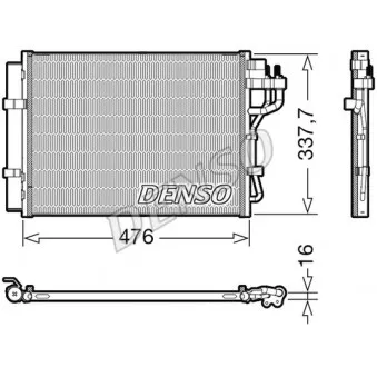 Condenseur, climatisation DENSO DCN41023