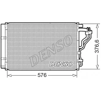 Condenseur, climatisation DENSO DCN43008