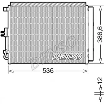 Condenseur, climatisation DENSO DCN43009