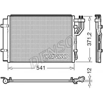 Condenseur, climatisation DENSO DCN43010