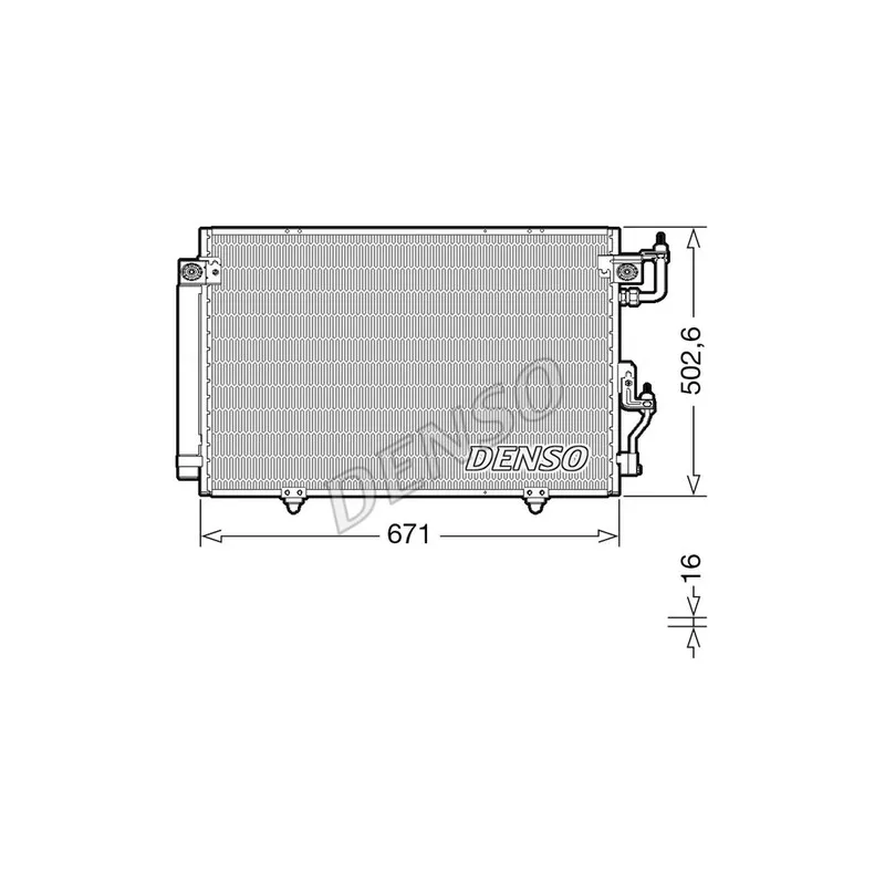 Condenseur, climatisation DENSO DCN45008
