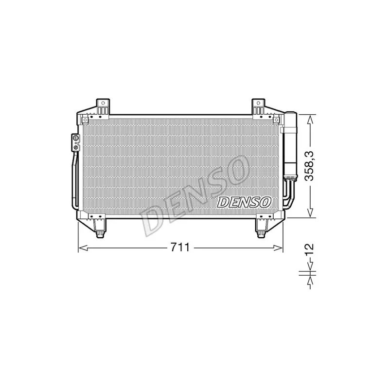 Condenseur, climatisation DENSO DCN45011