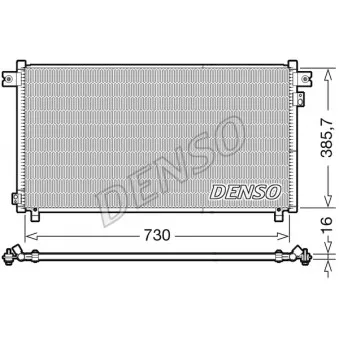 Condenseur, climatisation DENSO DCN46033