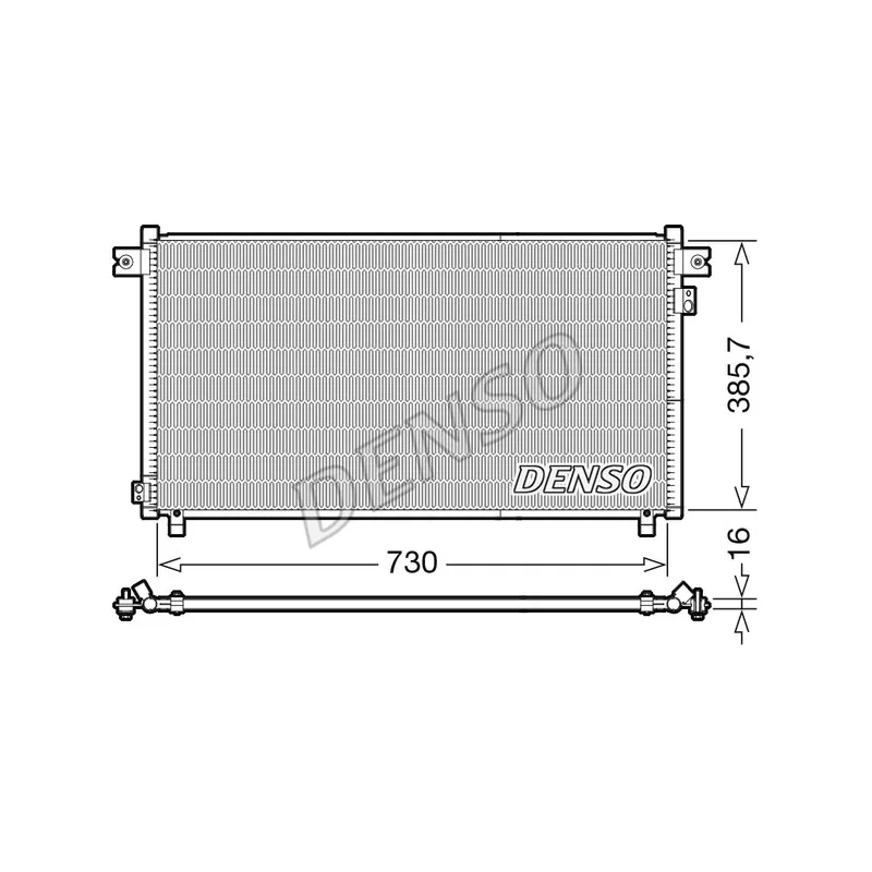 Condenseur, climatisation DENSO DCN46033
