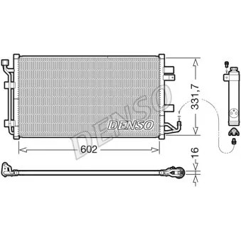 Condenseur, climatisation DENSO DCN46035