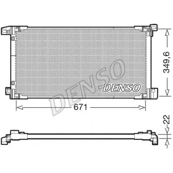 Condenseur, climatisation DENSO DCN50114