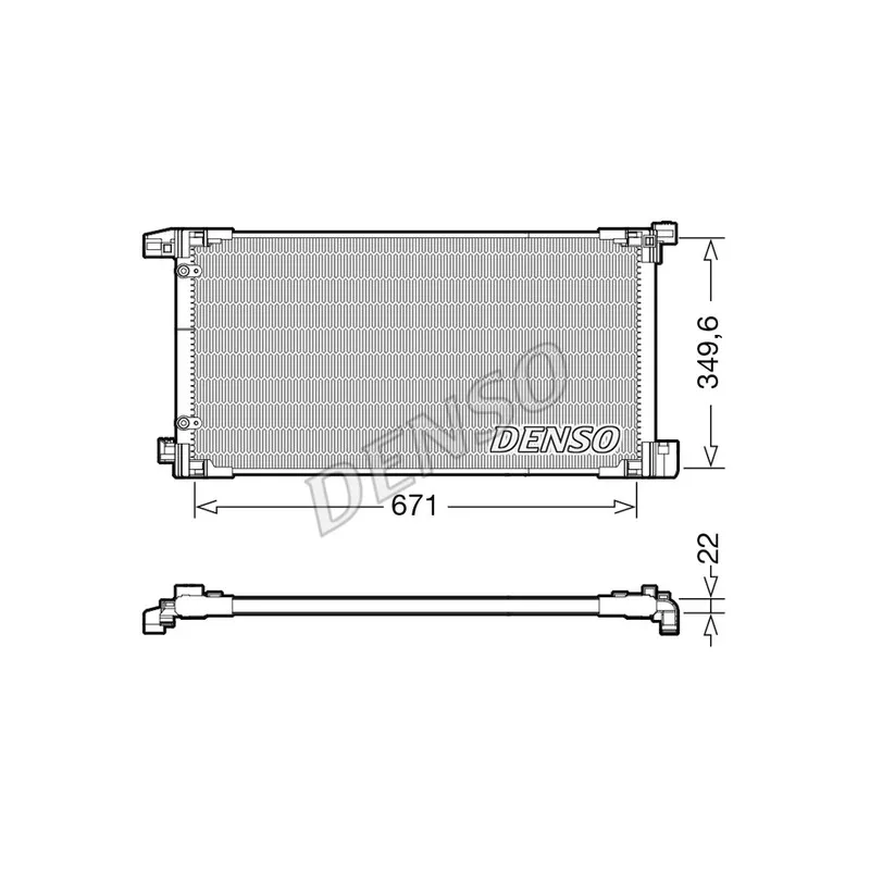 Condenseur, climatisation DENSO DCN50114