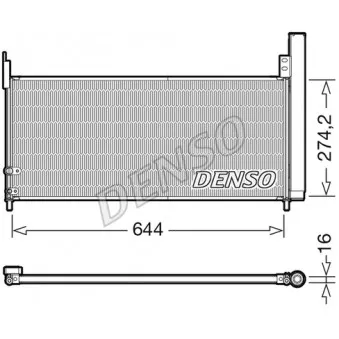 Condenseur, climatisation DENSO