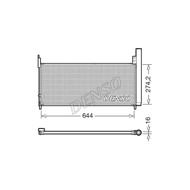 Condenseur, climatisation DENSO DCN50116
