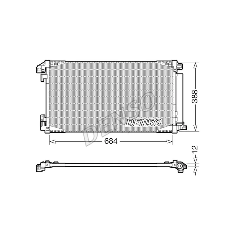 Condenseur, climatisation DENSO DCN50119