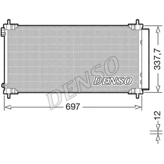 Condenseur, climatisation DENSO DCN50120