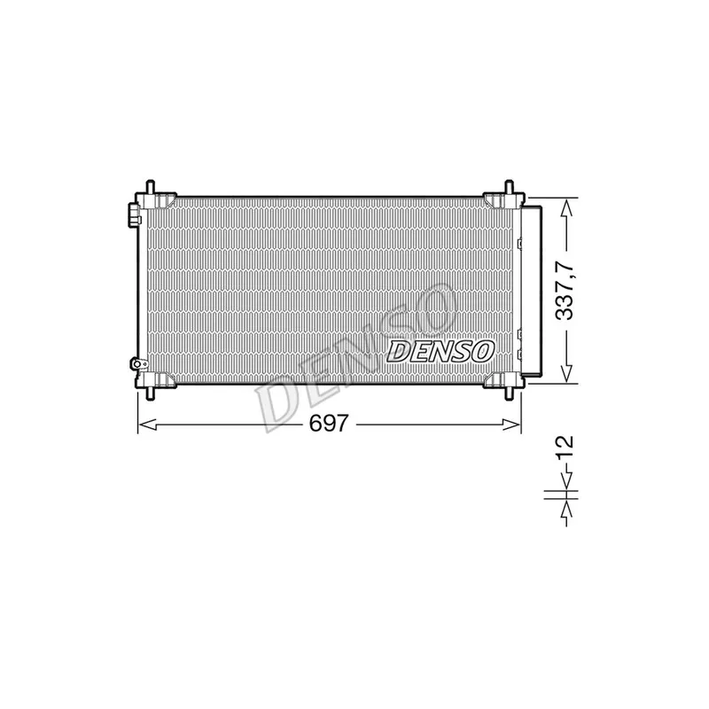 Condenseur, climatisation DENSO DCN50120