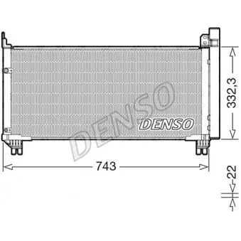 Condenseur, climatisation DENSO DCN51014