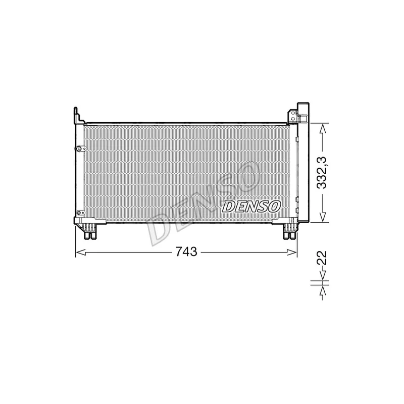 Condenseur, climatisation DENSO DCN51014