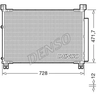Condenseur, climatisation DENSO DCN51015