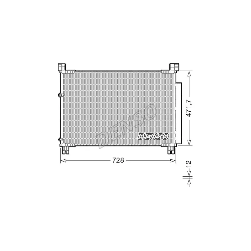 Condenseur, climatisation DENSO DCN51015