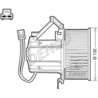 Pulseur d'air habitacle DENSO DEA02008