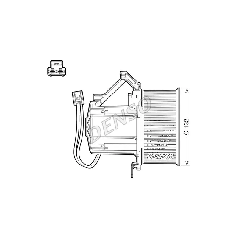 Pulseur d'air habitacle DENSO DEA02008