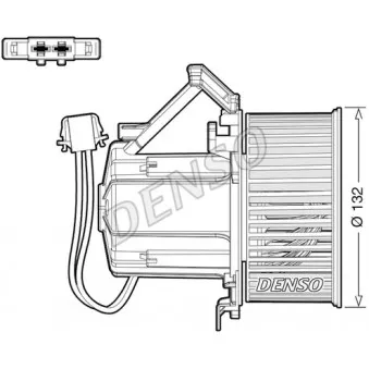 Pulseur d'air habitacle DENSO DEA02009