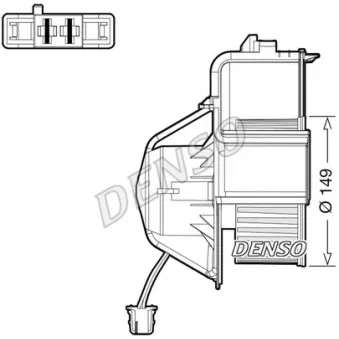 Pulseur d'air habitacle DENSO DEA05007