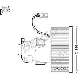 Pulseur d'air habitacle DENSO DEA05008