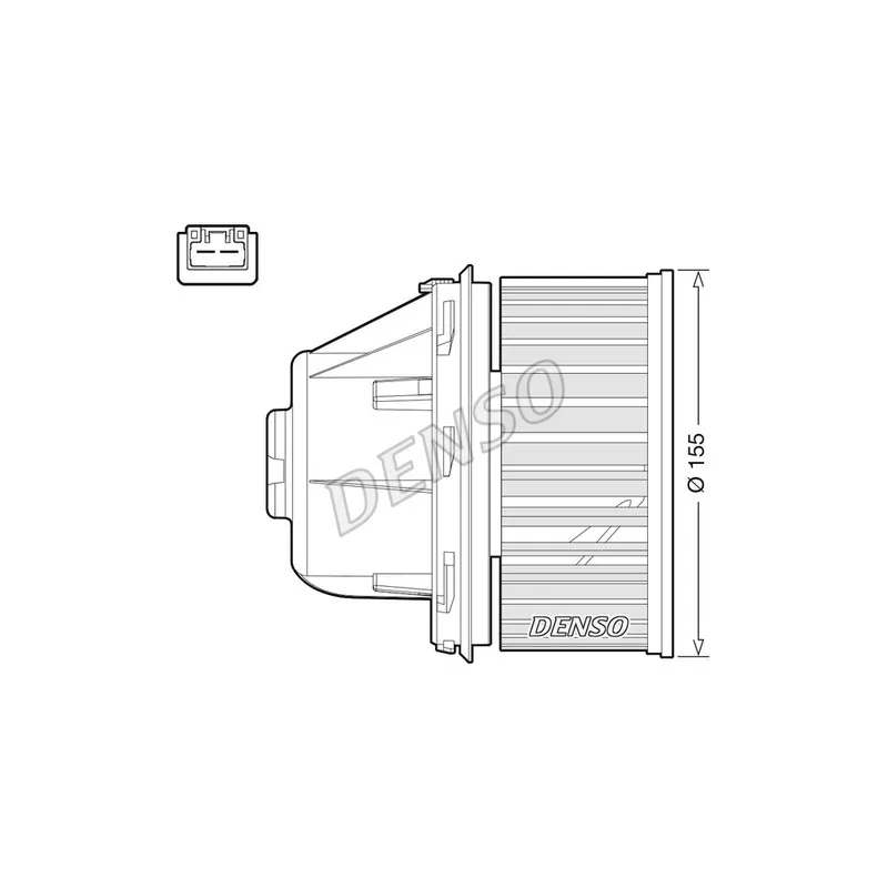 Pulseur d'air habitacle DENSO DEA10053