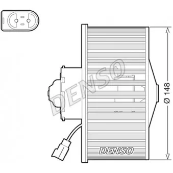 Pulseur d'air habitacle DENSO DEA10054