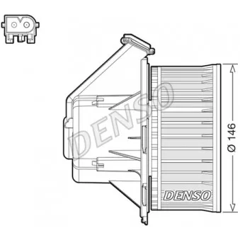 Pulseur d'air habitacle DENSO DEA17032