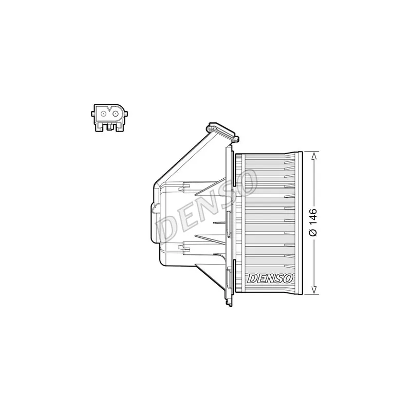 Pulseur d'air habitacle DENSO DEA17032